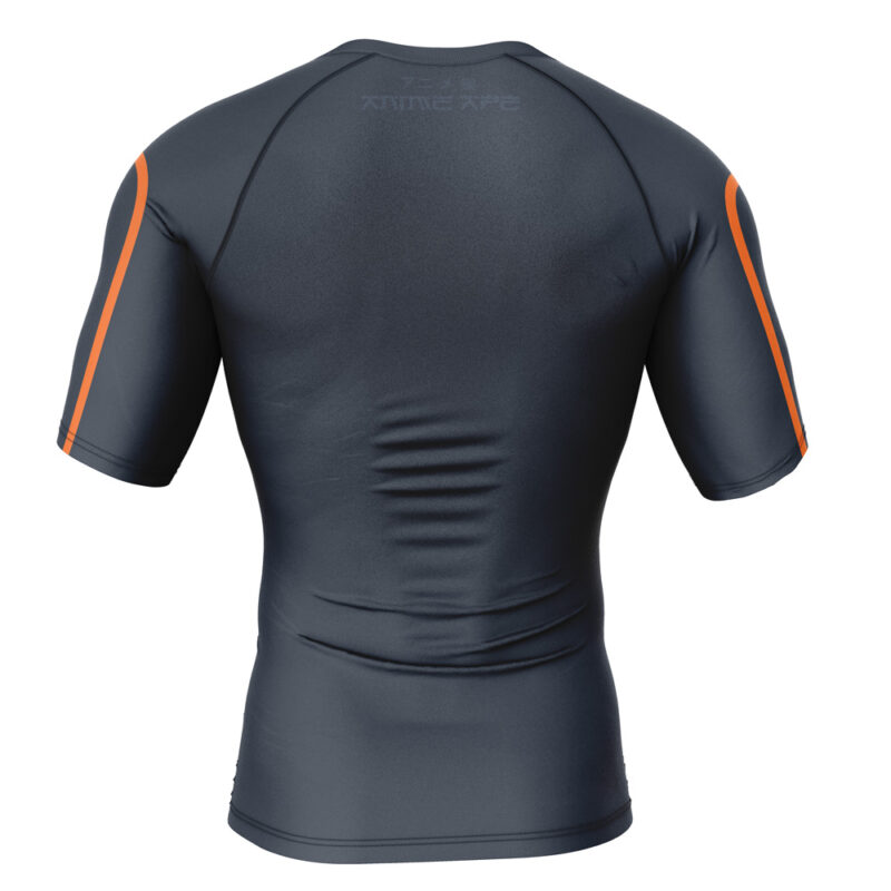 Black Samson Invincible Short Sleeve Rash Guard Compression Shirt - Image 2