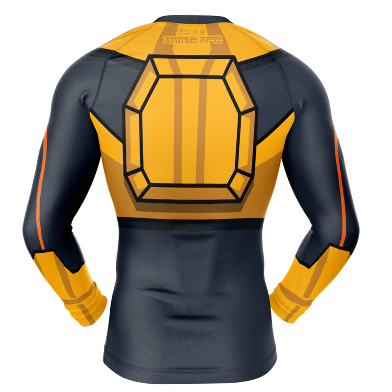Black Samson Mech Suit Invincible Long Sleeve Rash Guard Compression Shirt - Image 2