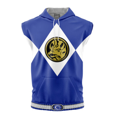 Blue Ranger Mighty Morphin Power Rangers Sleeveless Hoodie