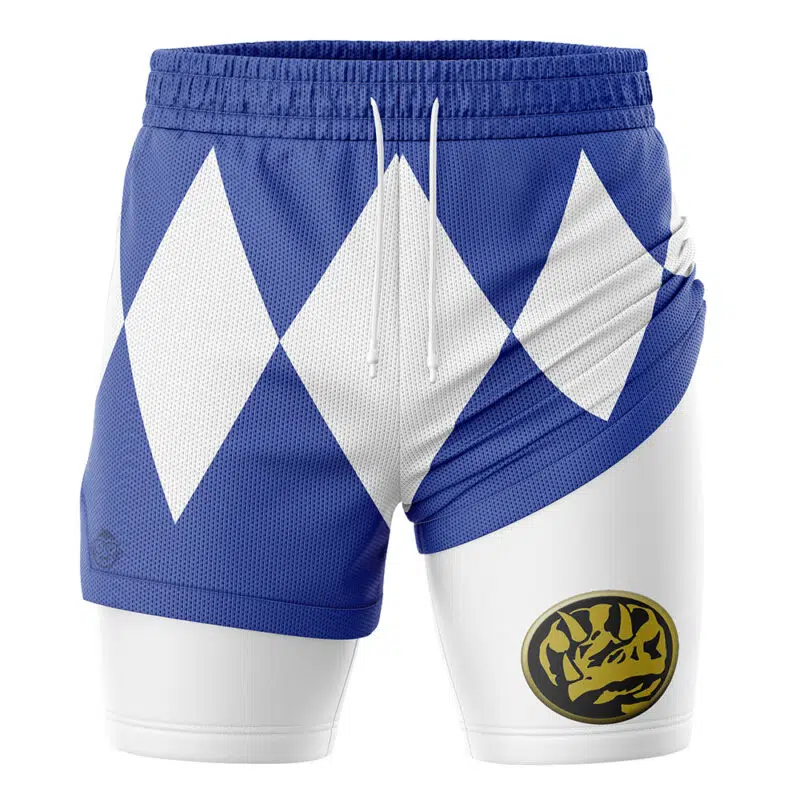 Blue Ranger V2 Mighty Morphin Power Rangers 2-in-1 Performance Shorts