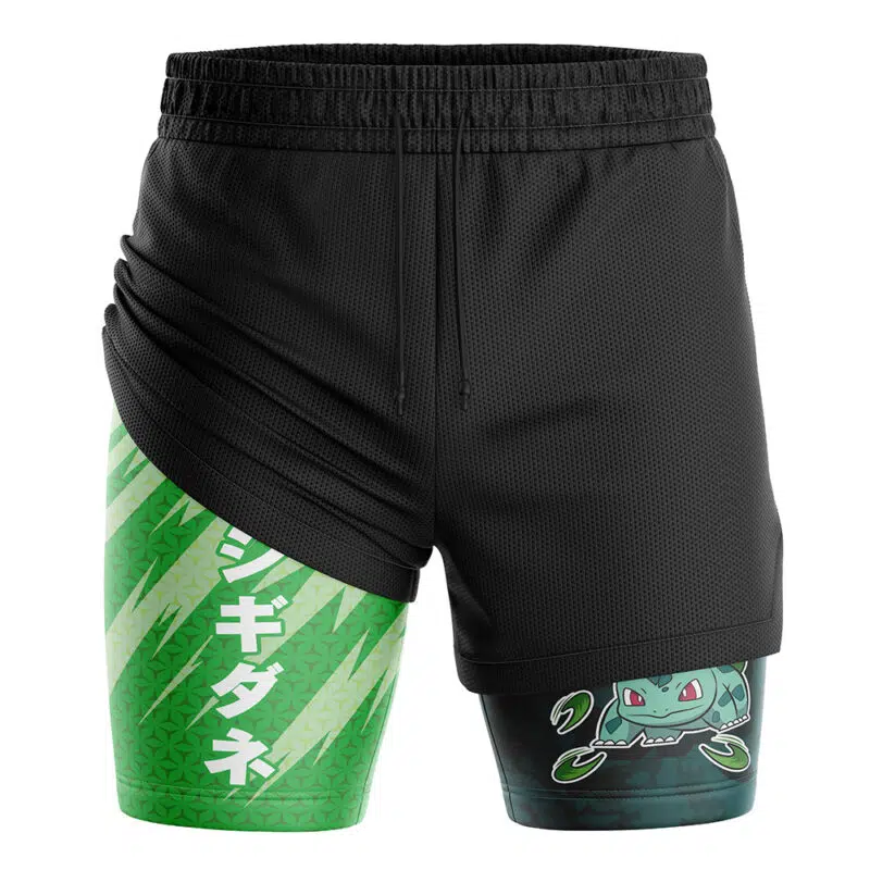 Bulbasaur Attack V2 Pokemon 2-in-1 Performance Shorts - Image 3