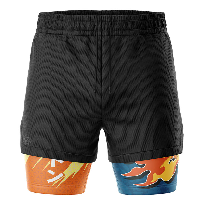 Charizard Attack V2 Pokemon 2-in-1 Performance Shorts - Image 2