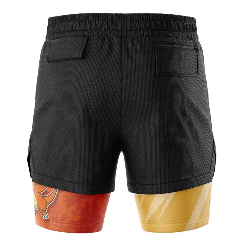 Charmander Attack V2 Pokemon 2-in-1 Performance Shorts - Image 4