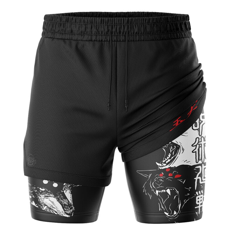 Divine Dogs Jujutsu Kaisen 2-in-1 Performance Shorts