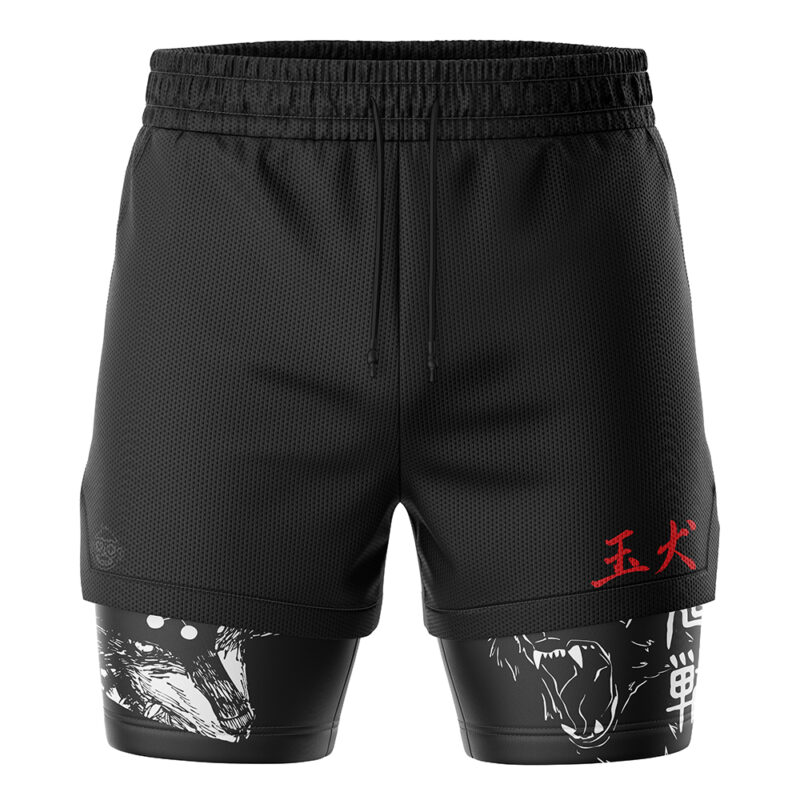 Divine Dogs Jujutsu Kaisen 2-in-1 Performance Shorts - Image 2