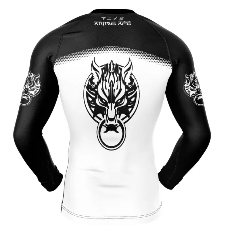 Fenrir Final Fantasy 7 Long Sleeve Rash Guard Compression Shirt - Image 2