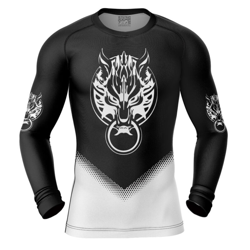 Fenrir Final Fantasy 7 Long Sleeve Rash Guard Compression Shirt