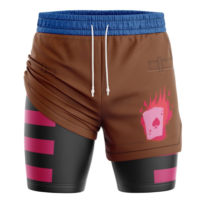 Gambit X-Men Marvel 2-in-1 Performance Shorts