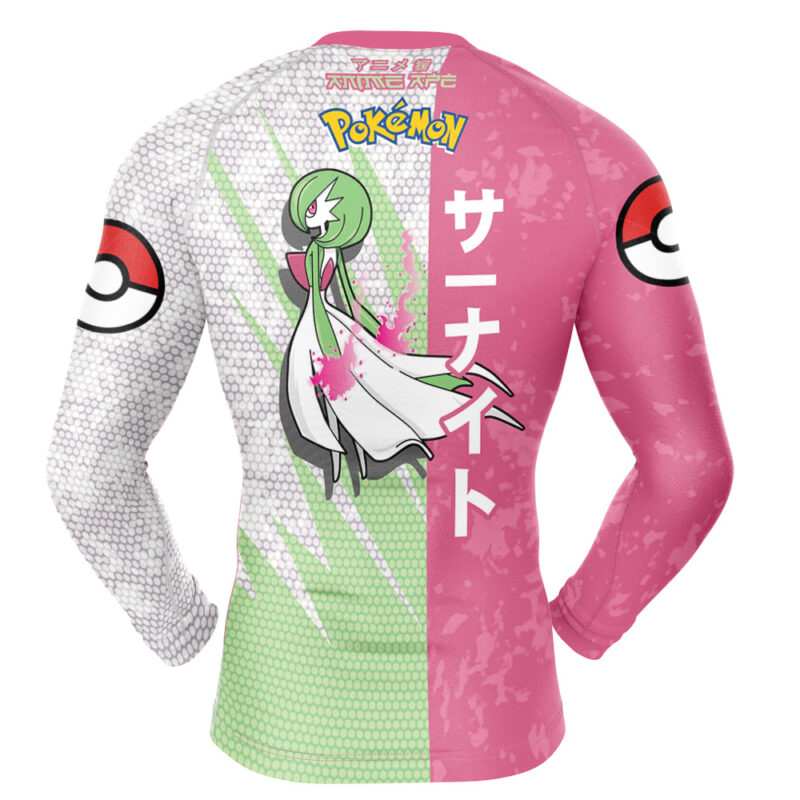 Gardevoir Attack Pokemon Long Sleeve Rash Guard Compression Shirt - Image 2