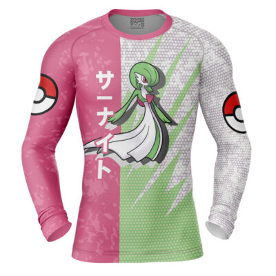 Gardevoir Attack Pokemon Long Sleeve Rash Guard Compression Shirt