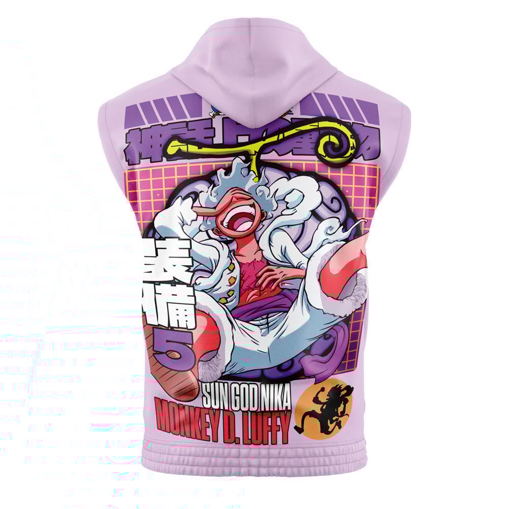 Gear 5 Luffy One Piece Sleeveless Hoodie