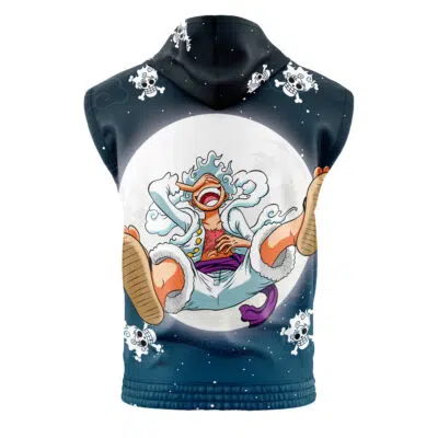 Gear 5 Luffy V2 One Piece Sleeveless Hoodie