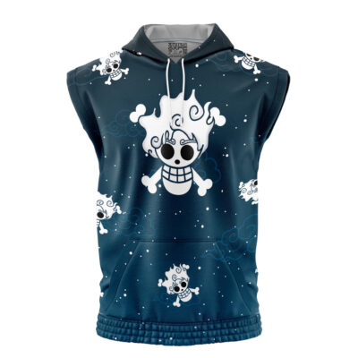 Gear 5 Luffy V2 One Piece Sleeveless Hoodie