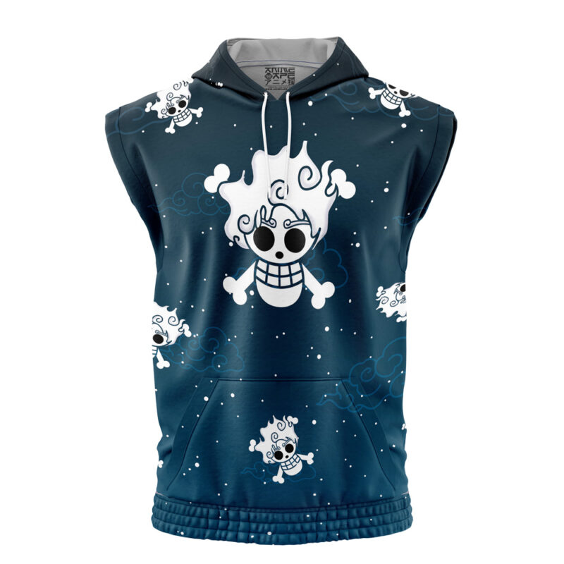 Gear 5 Luffy V2 One Piece Sleeveless Hoodie
