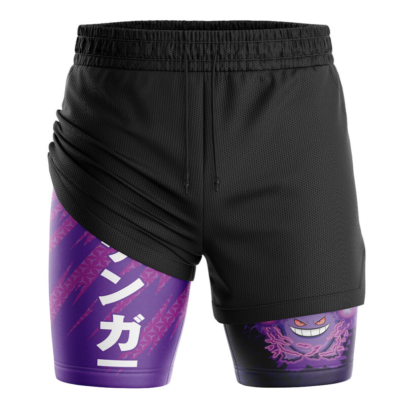 Gengar Attack V2 Pokemon 2-in-1 Performance Shorts - Image 3