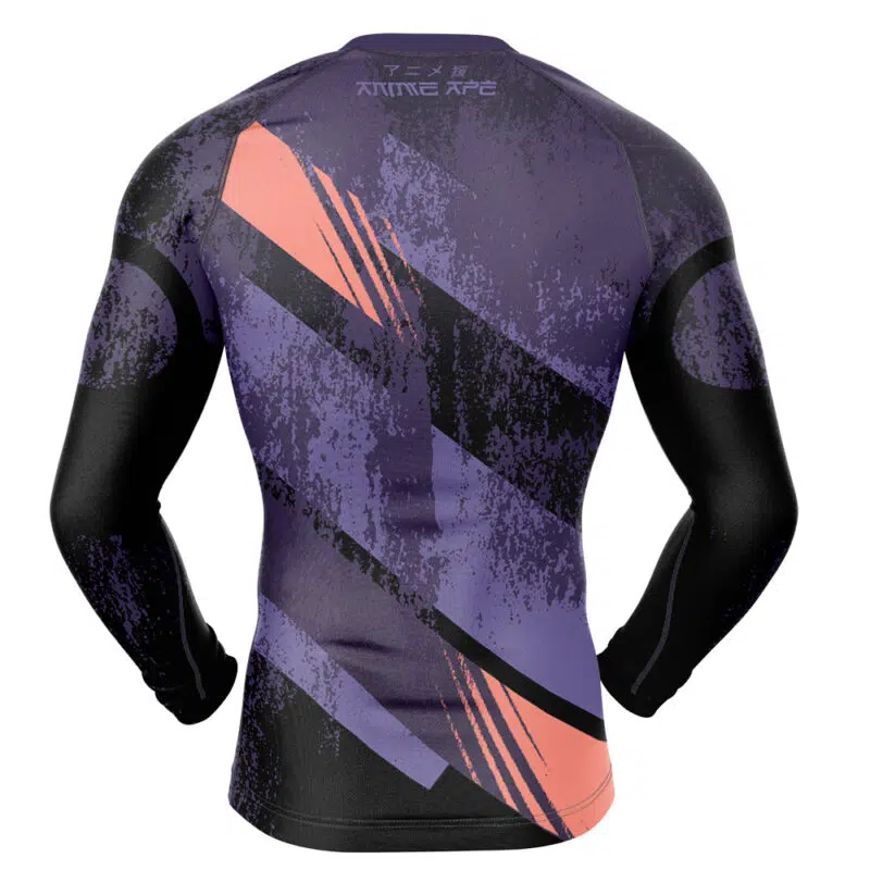 Gengar V1 Pokemon Long Sleeve Rash Guard Compression Shirt - Image 2
