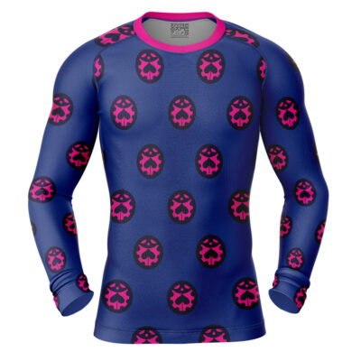 Giorno Giovanna Manga Jojo's Bizarre Adventure Long Sleeve Rash Guard Compression Shirt