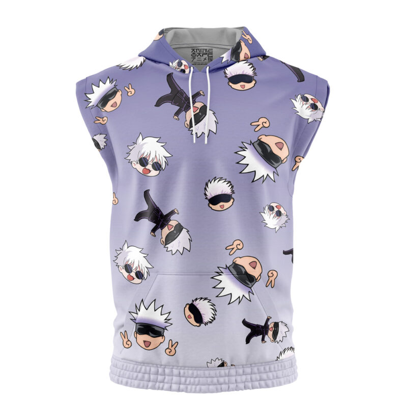Gojo Pattern Jujtsu Kaisen Sleeveless Hoodie