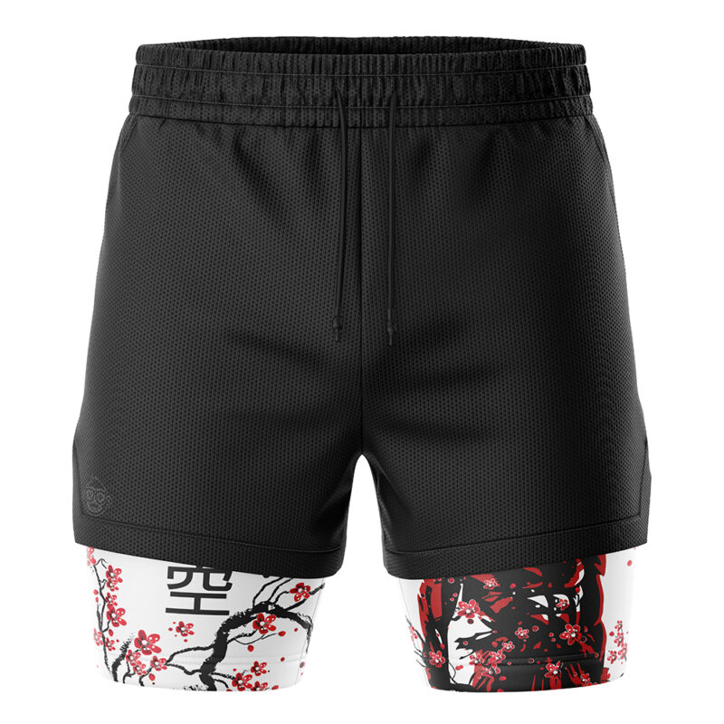 Goku Cherry Blossom DBZ 2-in-1 Performance Shorts - Image 2