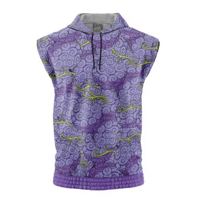 Gomu Gomu No Mi One Piece Sleeveless Hoodie