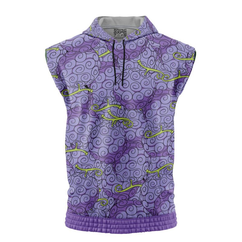Gomu Gomu No Mi One Piece Sleeveless Hoodie
