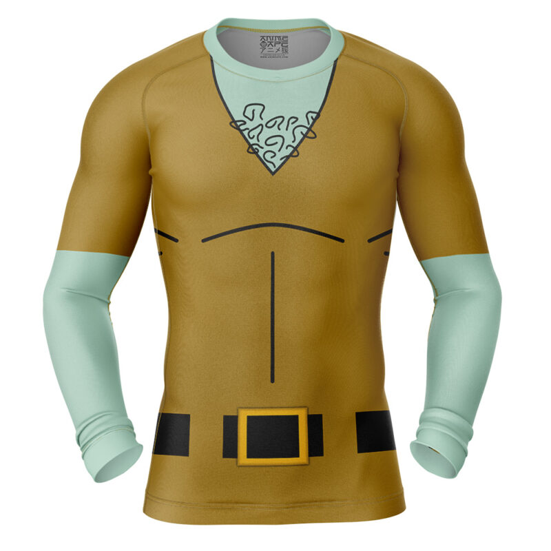 Handsome Squidward Spongebob Squarepants Long Sleeve Rash Guard Compression Shirt