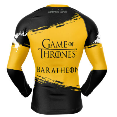 House Baratheon Game of Thrones Long Sleeve Rash Guard Compression Shirt
