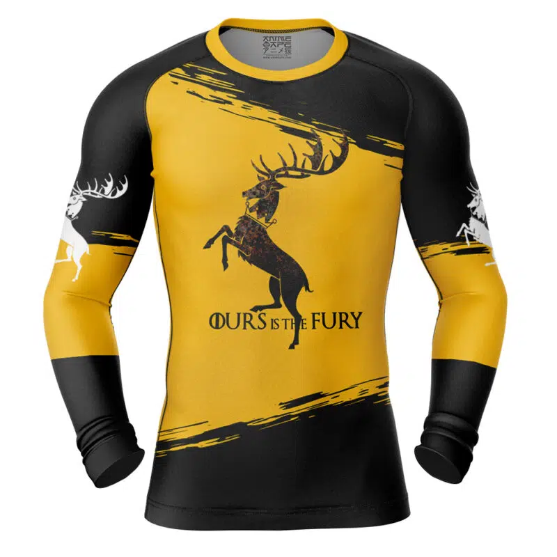 House Baratheon Game of Thrones Long Sleeve Rash Guard Compression Shirt