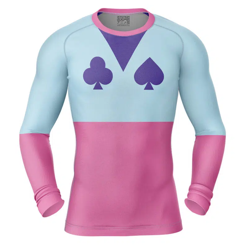 Hypnotic Eye Hisoka Hunter X Hunter Long Sleeve Rash Guard Compression Shirt