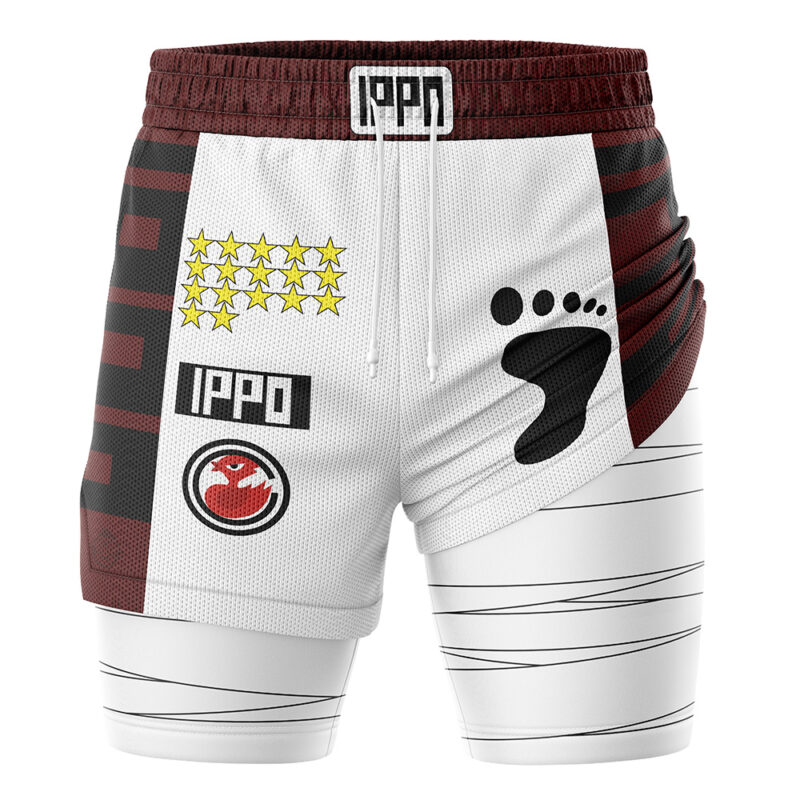 Ippo Makunouchi Hajime No Ippo 2-in-1 Performance Shorts - Image 2