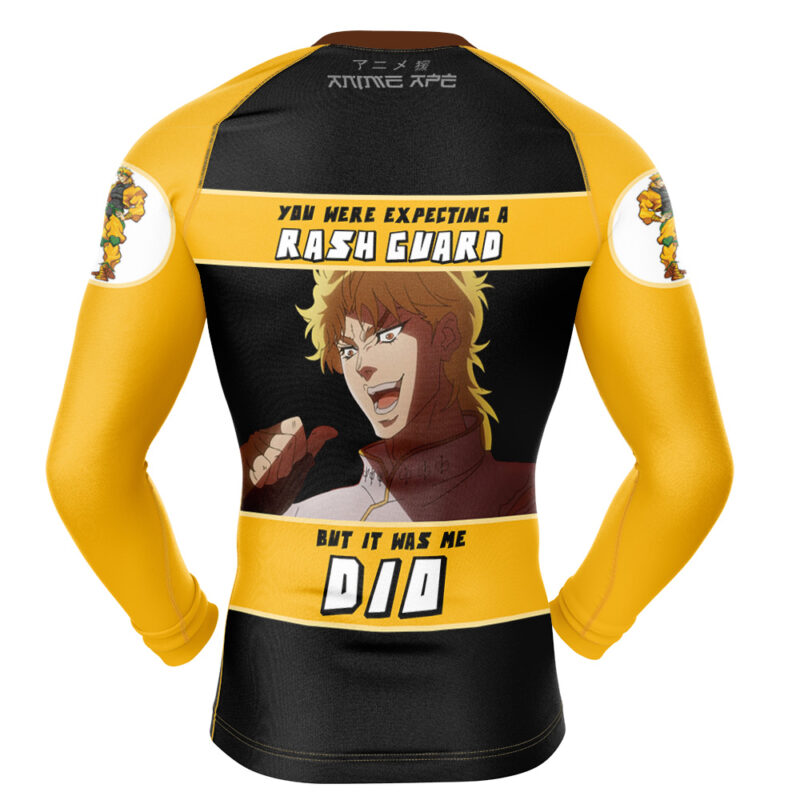 It Was Me Dio Jojo’s Bizarre Adventure Long Sleeve Rash Guard Compression Shirt - Image 2