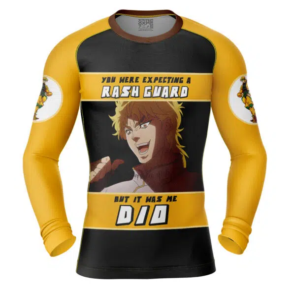 It Was Me Dio Jojo’s Bizarre Adventure Long Sleeve Rash Guard Compression Shirt