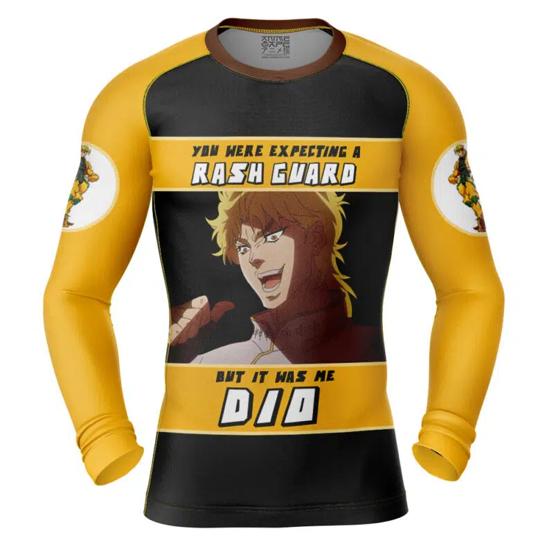 It Was Me Dio Jojo’s Bizarre Adventure Long Sleeve Rash Guard Compression Shirt