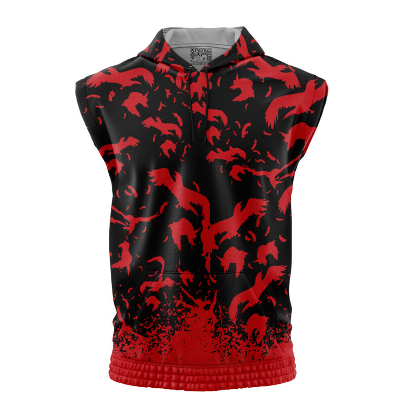 Itachi Crows Akatsuki Sleeveless Hoodie - Image 2