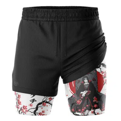 Ichigo Kurosaki V2 Cherry Blossom Bleach 2-in-1 Performance Shorts