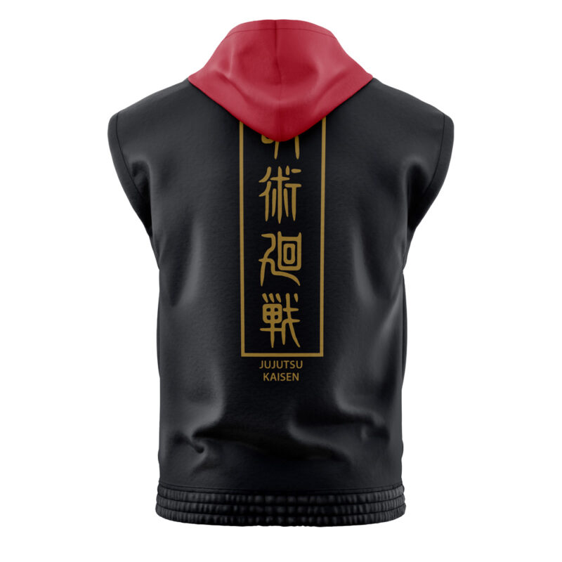 Itadori Jujtsu Kaisen Sleeveless Hoodie - Image 2