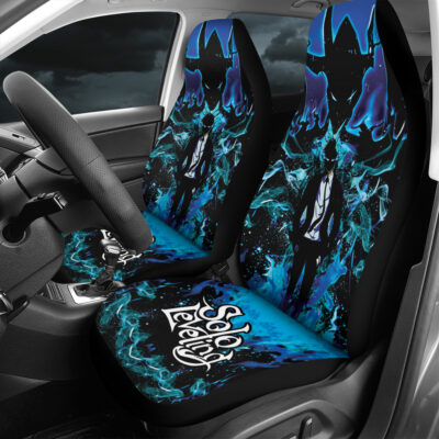 Jinwoo And Igris Solo Leveling Car Seat Cover