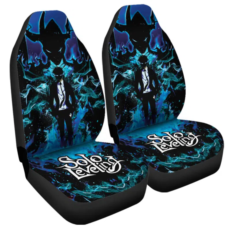 Jinwoo And Igris Solo Leveling Car Seat Cover