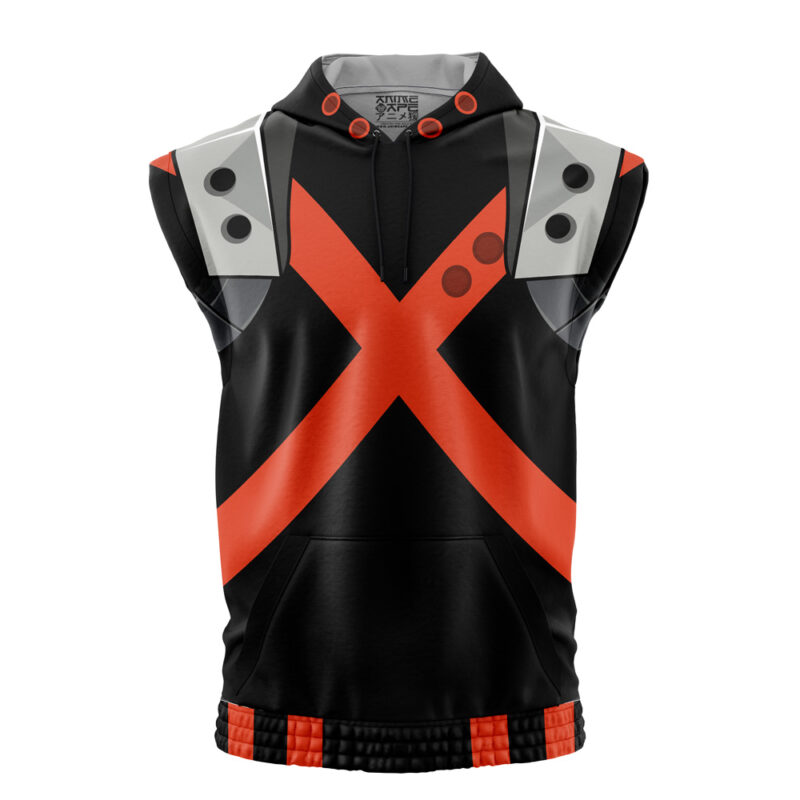 Katsuki Bakugo World Heroes Mission My Hero Academia Sleeveless Hoodie