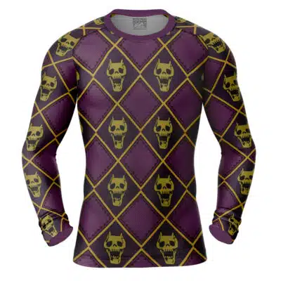 Killer Queen Jojo's Bizarre Adventure Long Sleeve Rash Guard Compression Shirt