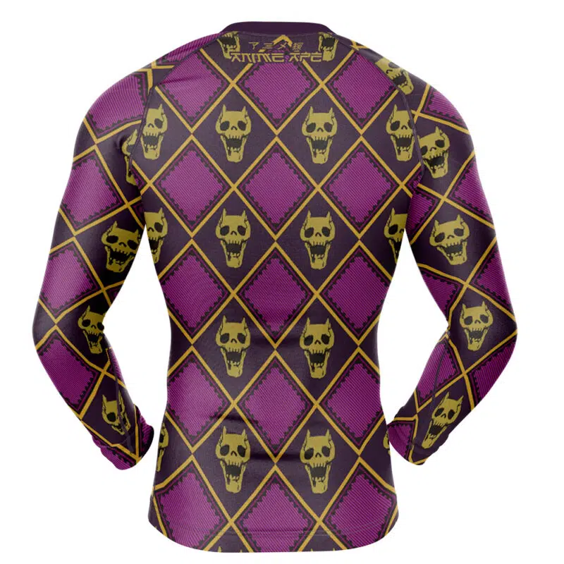 Killer Queen Jojo's Bizarre Adventure Long Sleeve Rash Guard Compression Shirt - Image 2
