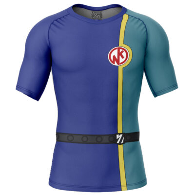 Kinniku Kinnikuman Short Sleeve Rash Guard Compression Shirt