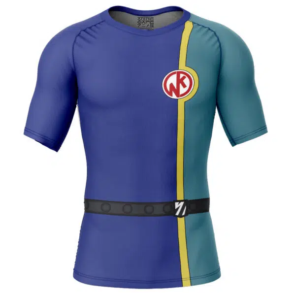 Kinniku Kinnikuman Short Sleeve Rash Guard Compression Shirt