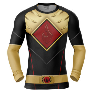 Lord Drakkon Mighty Morphin Power Rangers Long Sleeve Rash Guard Compression Shirt