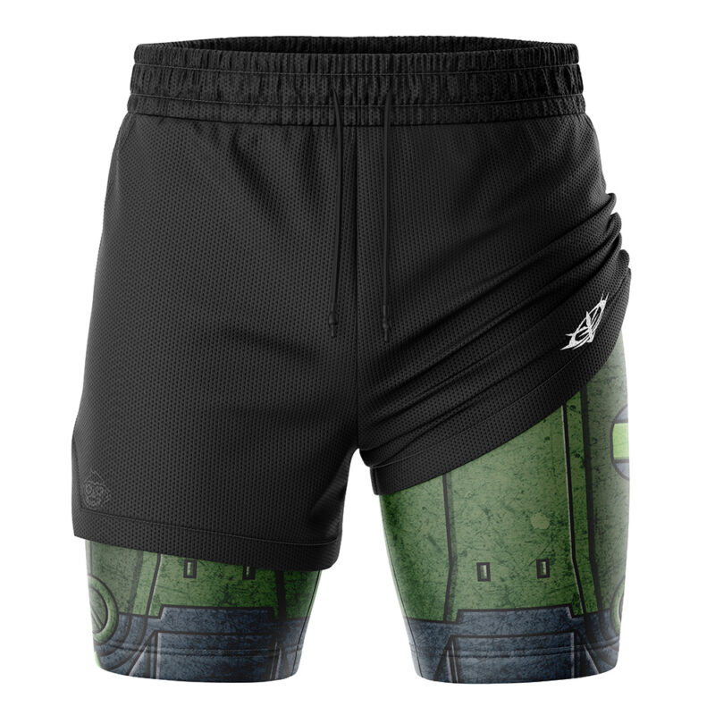 MS-06S Zaku II Gundam 2-in-1 Performance Shorts - Image 3