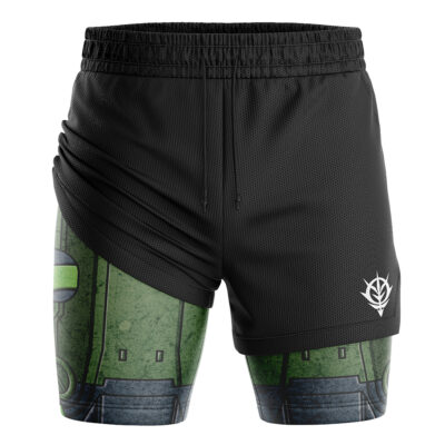 MS-06S Zaku II Gundam 2-in-1 Performance Shorts
