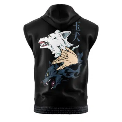 Megumi Divine Dogs Jujtsu Kaisen Sleeveless Hoodie
