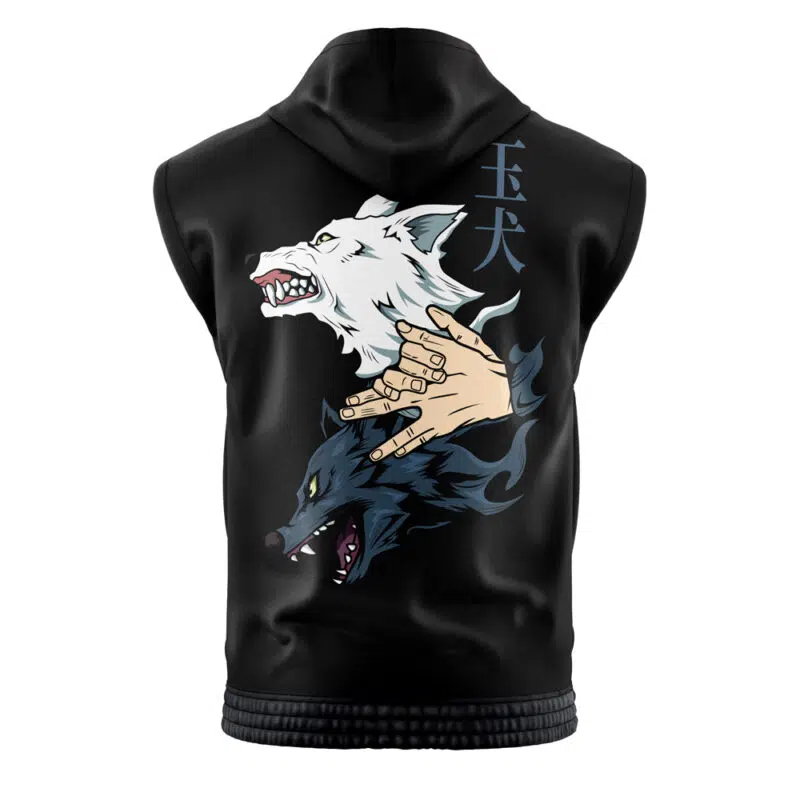 Megumi Divine Dogs Jujtsu Kaisen Sleeveless Hoodie