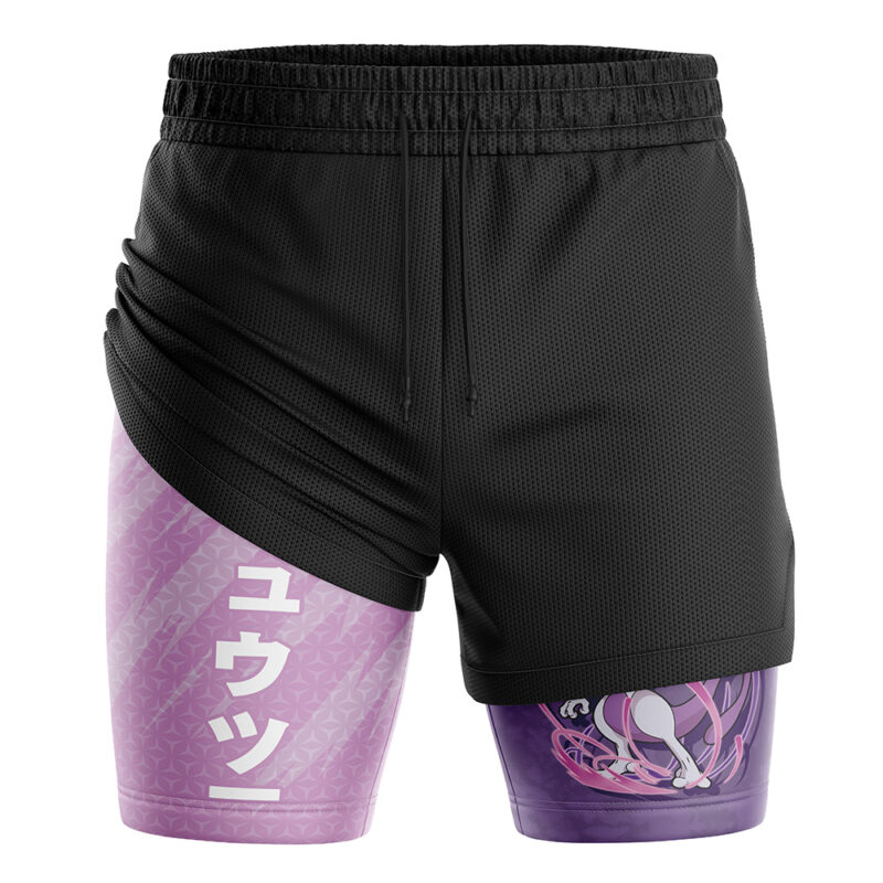 Mewtwo Attack V2 Pokemon 2-in-1 Performance Shorts - Image 3