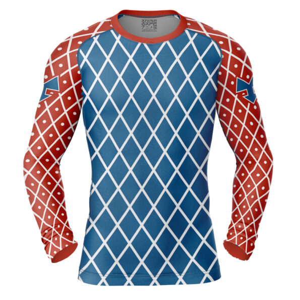Mista Guido Jojo's Bizarre Adventure Long Sleeve Rash Guard Compression Shirt